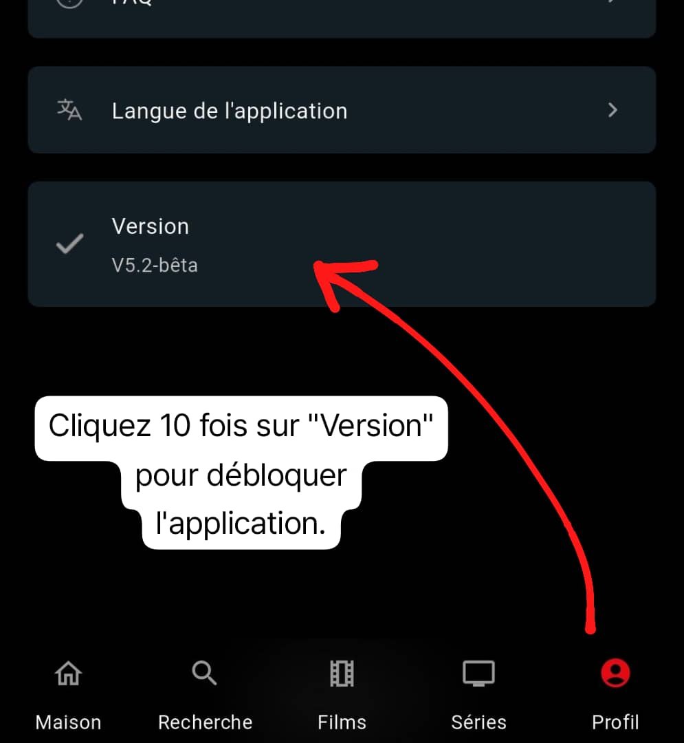 Écran de déblocage